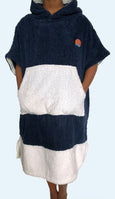 Navy Whale Poncho Cover Up